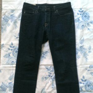 Abercrombie Fitch Dark Blue Straight Leg Jeans W33 X L32
